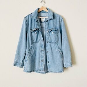 Abercrombie & Fitch Light Blue Denim Jean Jacket